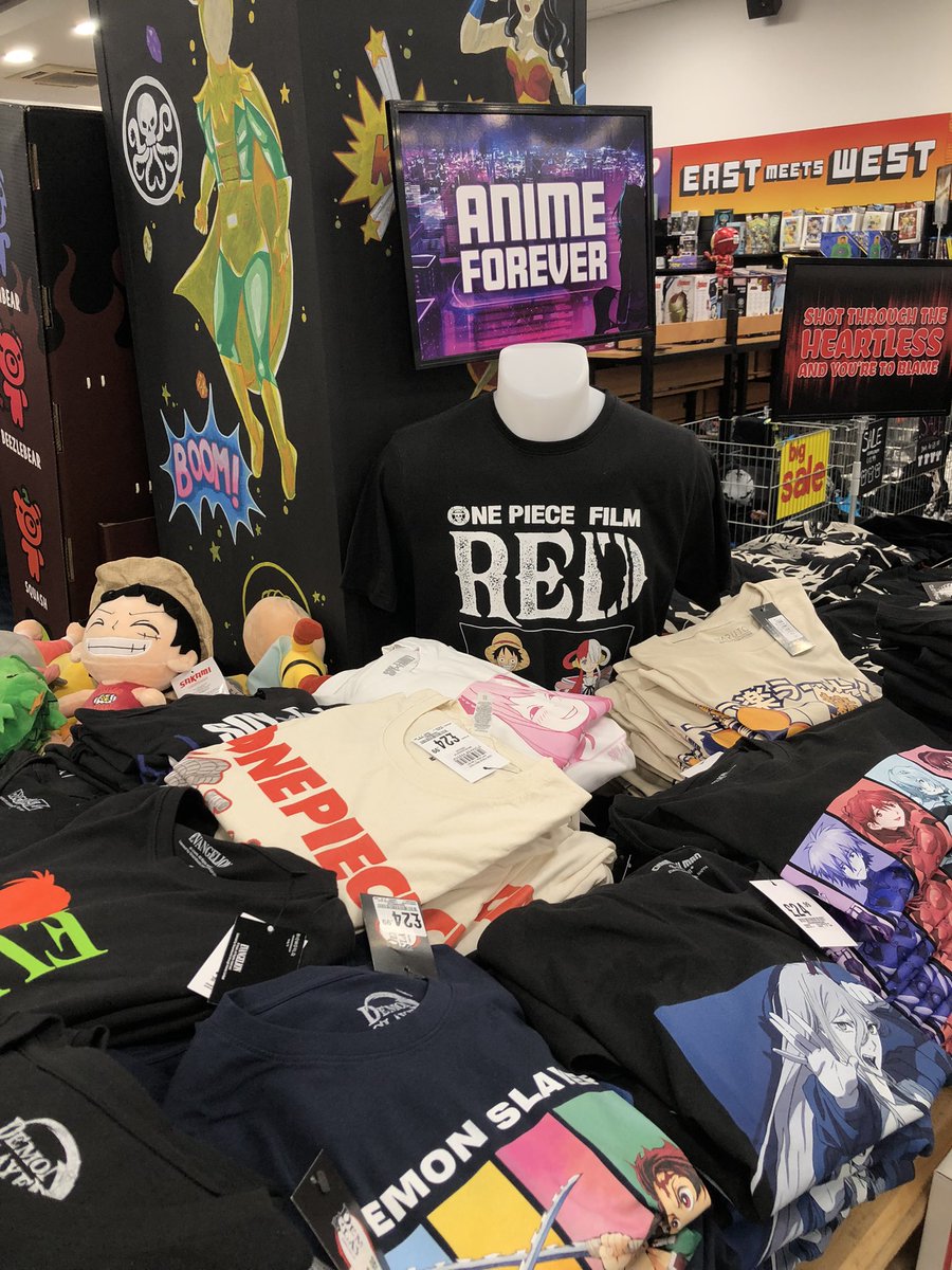 hmvBasingstoke_'s tweet photo. #ONEPIECE FAN???🏴‍☠️#NEONGENESIS ?!😰#JUJUTSUKAISEN?!?!💥NEW ANIME T-SHIRTS IN #HMV NOW!! which one will you cop?🙏🔥😈 https://t.co/waF6Mhkbjh