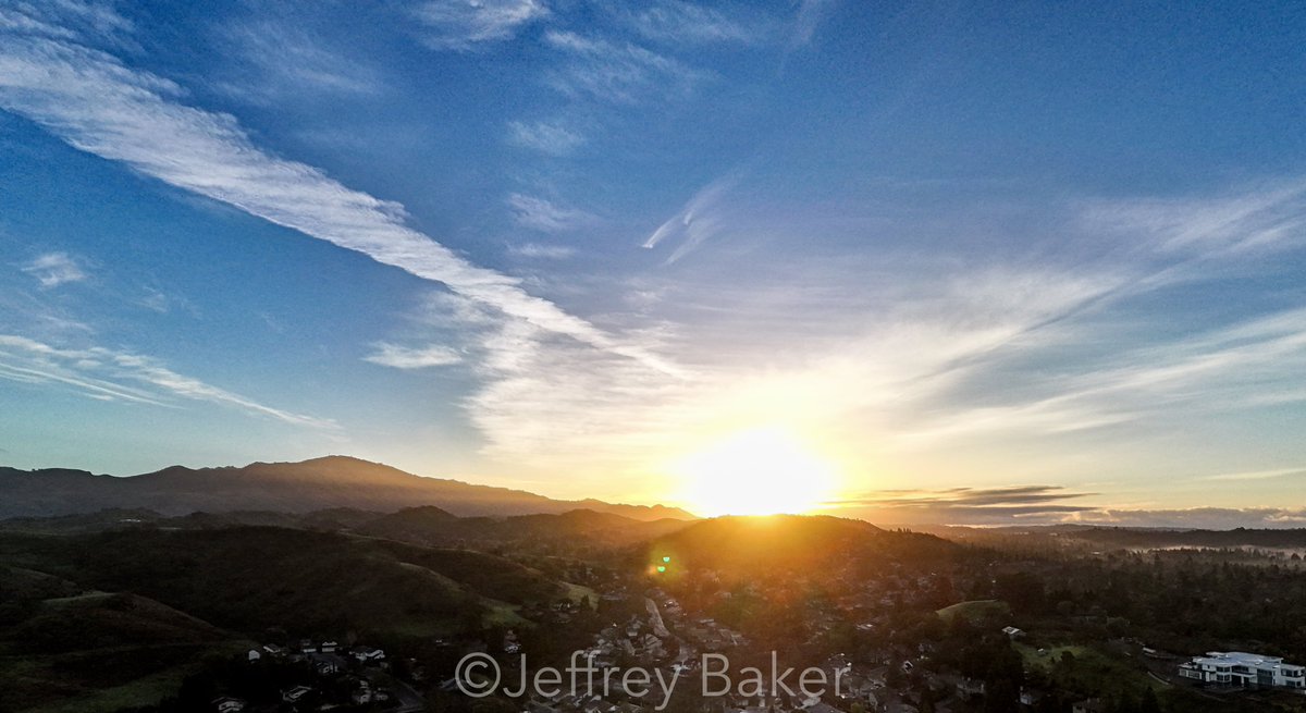 Sunrise on 1-14-24 with #MountDiablo #djiair3