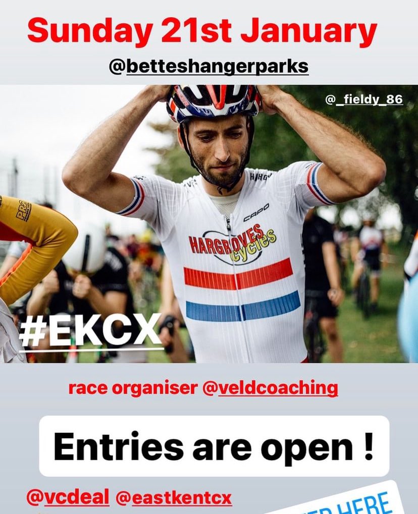 One week to go until the last round of the EKCX league. Come and get your wheels on course it’ll be awesome as always. Kids, women, men all age groups. Great venue. <a href="/EastKentCX/">East Kent Cyclo Cross</a> @betteshangerparks <a href="/veldcoaching/">veldcoaching</a>