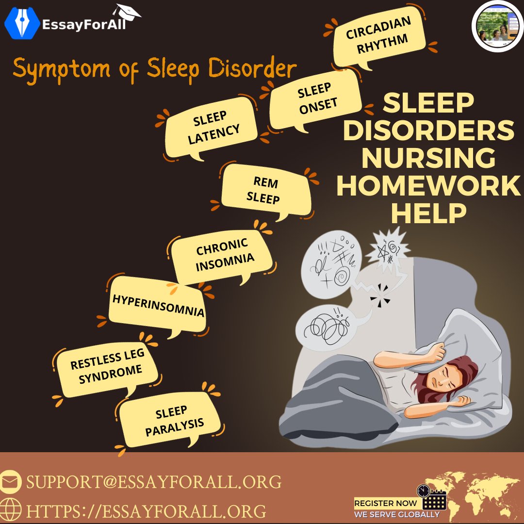 ESSAYFOR_ALL's tweet photo. Sleep Disorders Nursing Homework Help: Essay For All
https://t.co/P8XFsANr7Q
Talk to Essay For All professional Tutors. We are your listening partners
#essayforall #assignmenthelp #nursingassignment #nursingassignmentshelpn #helpwithassignment #nursingcourseworkhelp #domyhomework https://t.co/dReCqS037X