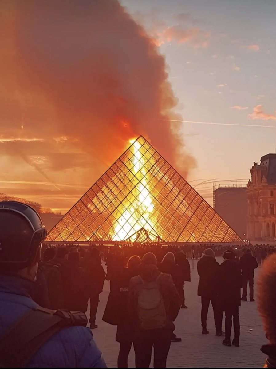 maesenhess's tweet photo. Ptdrrr je suis sur que les américains ne savaient pas qu’il y avait eu un incendie au Louvre https://t.co/ayiXWQvC1z