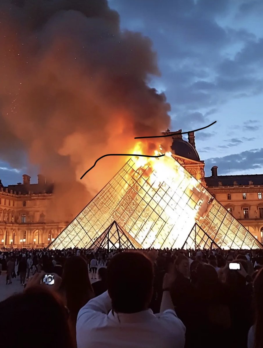 maesenhess's tweet photo. Ptdrrr je suis sur que les américains ne savaient pas qu’il y avait eu un incendie au Louvre https://t.co/ayiXWQvC1z