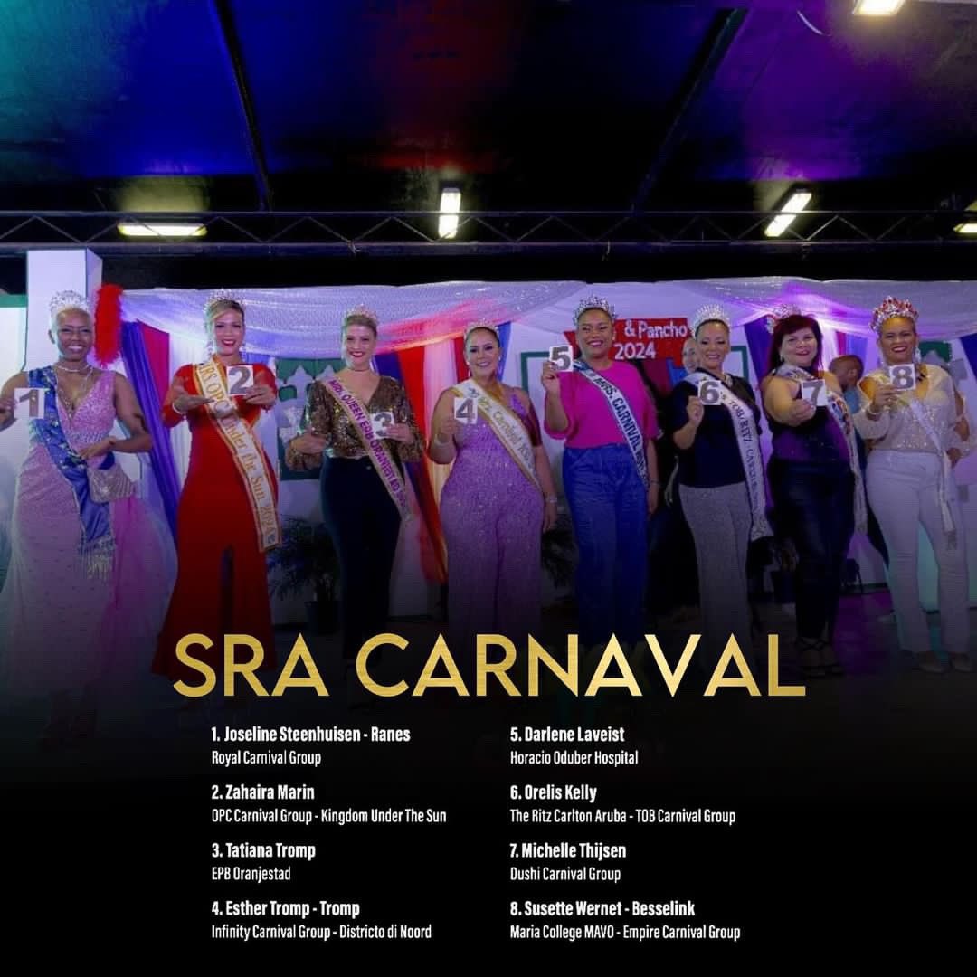 smacaruba's tweet photo. Candidatanan pa Eleccion di Reina Grandi y Señora Carnaval pa Carnaval 70! 🔥🎭 #SMAC #Carnaval70 #IslaDiCarnaval #Celebrating70Years #Aruba 

edit by: @missarubafanpage https://t.co/sKnFbN8rSe