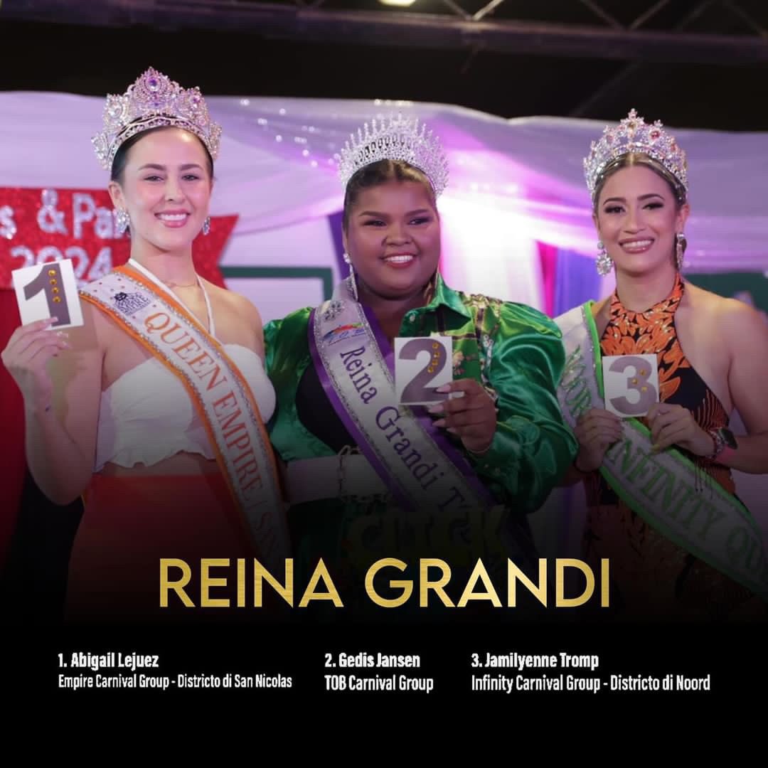 smacaruba's tweet photo. Candidatanan pa Eleccion di Reina Grandi y Señora Carnaval pa Carnaval 70! 🔥🎭 #SMAC #Carnaval70 #IslaDiCarnaval #Celebrating70Years #Aruba 

edit by: @missarubafanpage https://t.co/sKnFbN8rSe
