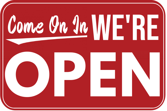 Yes, we're open today! Stop in any time from 11:00-4:00.