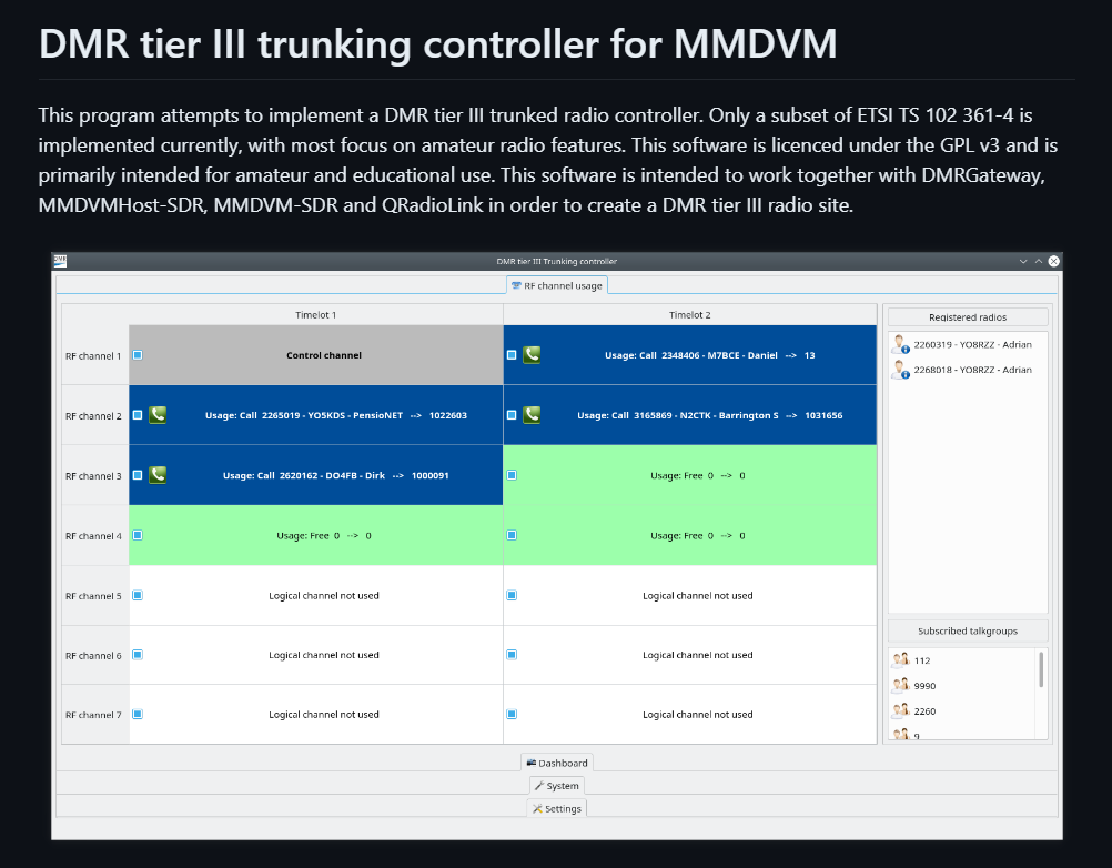 giammaiot2's tweet photo. dmrtc by qradiolink

https://t.co/qaOvAlWBTj

DMR tier III trunked radio controller for MMDVM SDR repeaters

#SoftwareDefinedRadio #SDR 
#DMRGateway #MMDVMHostSDR #MMDVMSDR #QRadioLink https://t.co/frJ5NN377g