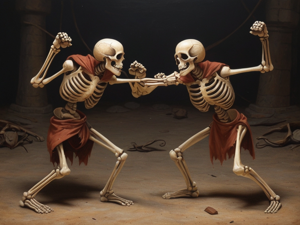 JurmyChris's tweet image. Why don't skeletons fight each other? They don't have the guts! #Dadjoke #ClassicHumor
