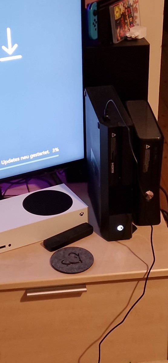 RicoGnizedDTWNS's tweet photo. Meine Konsolensammlung wächst. Aktuell im Besitz:
XBox 360S
XBox One
XBox Series S
PSX
PS2
PS3
PS4 PRO
PS5 DE
PSP
PSVITA
NINTENDO SWITCH
NINTENDO 3DSXL
MINI NES
WII
WII MINI
GAMEBOY ADVANCED
SEGA MEGADRIVE
....
2024 wird weiter ausgebaut!😱
#ConsoleGaming #RetroNerd https://t.co/IbnJk4sjcU