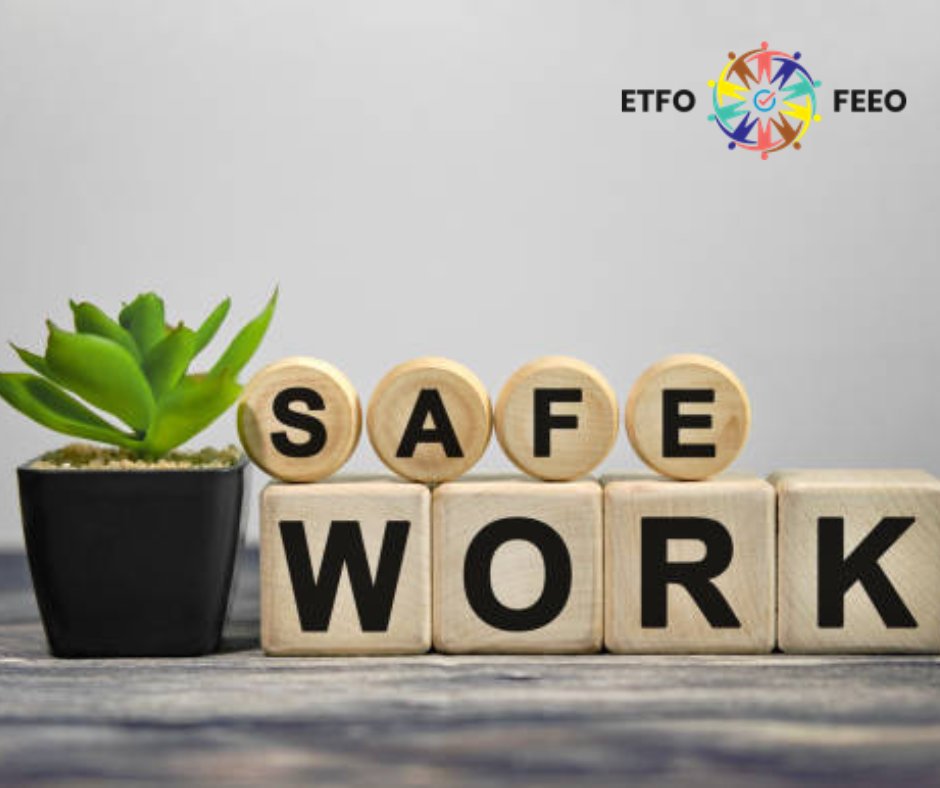 Learn about ETFO's advocacy for health and safety improvements for members at etfohealthandsafety.ca. There, you'll also find information about workers' rights, violence in schools, and how to report injuries and illness. The more you know...