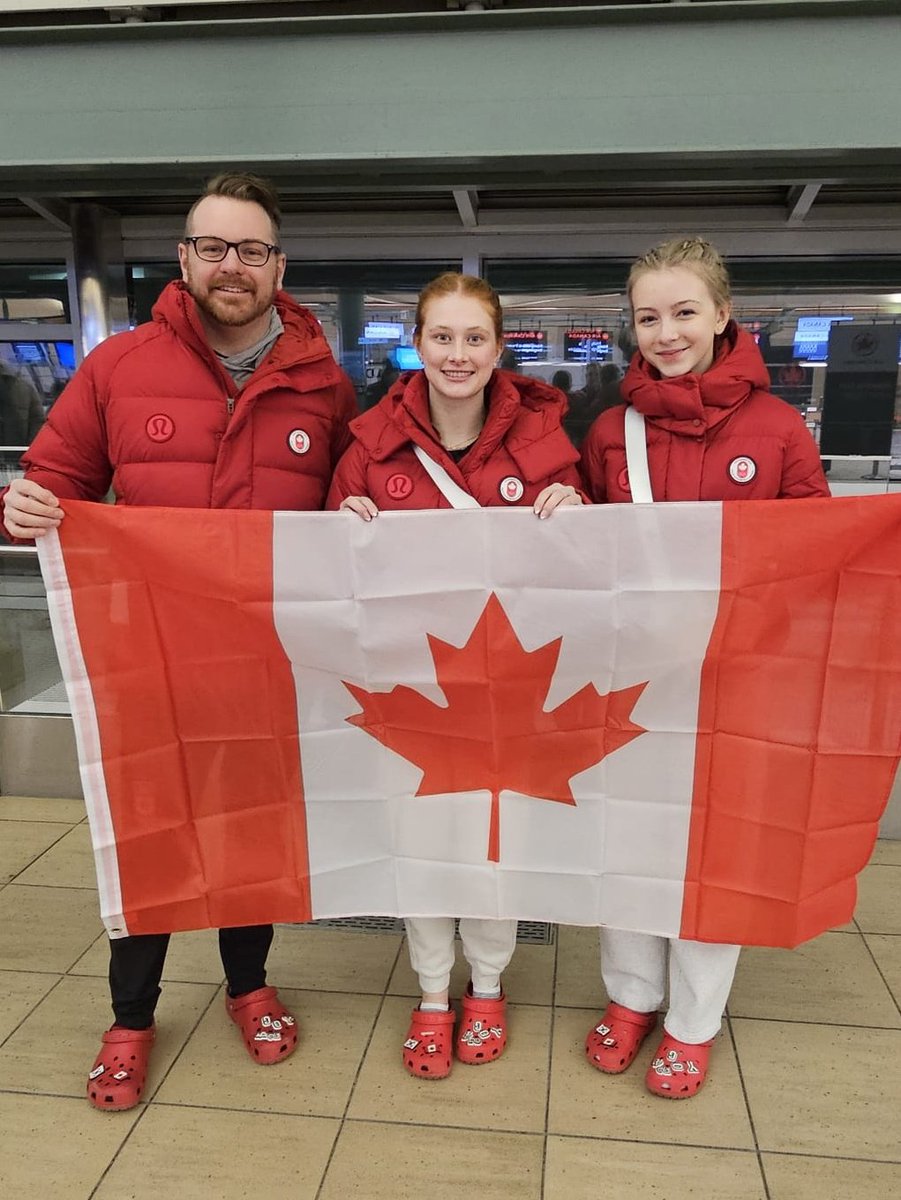teamplett's tweet photo. And they're off! Look out, Gangwon, these amazing athletes are coming your way! 

We will be cheering so loud for you all. Safe travels and good luck Allie, Owain, Chloe, Nathan, and coaching team! Go Team Canada, GO!! 🍁🇨🇦🥌❤️

#proud #❤️🇨🇦 #teamcanada
#Gangwon2024 #olympics https://t.co/BlD03LA4cA
