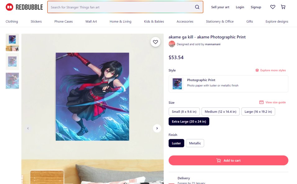 Someone stolen my artwork to sell as prints on RedBubble, I've claimed DMCA and they already taken it down. But this user also stolen tons of other artists' works too, please spread it if you know the artists. #arttheft #dmca #akamegakill