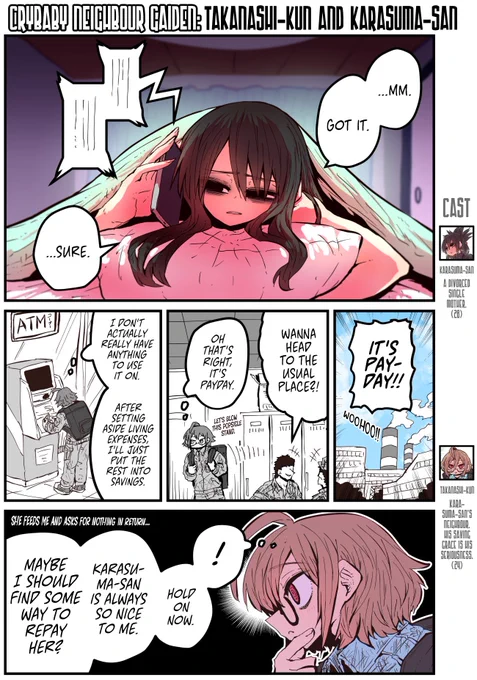 @zyugoya Crybaby Neighbour Gaiden: Takanashi-kun and Karasuma-san by @zyugoya 
Ch. 03 [EnglishTL/英訳!] (1/2) 