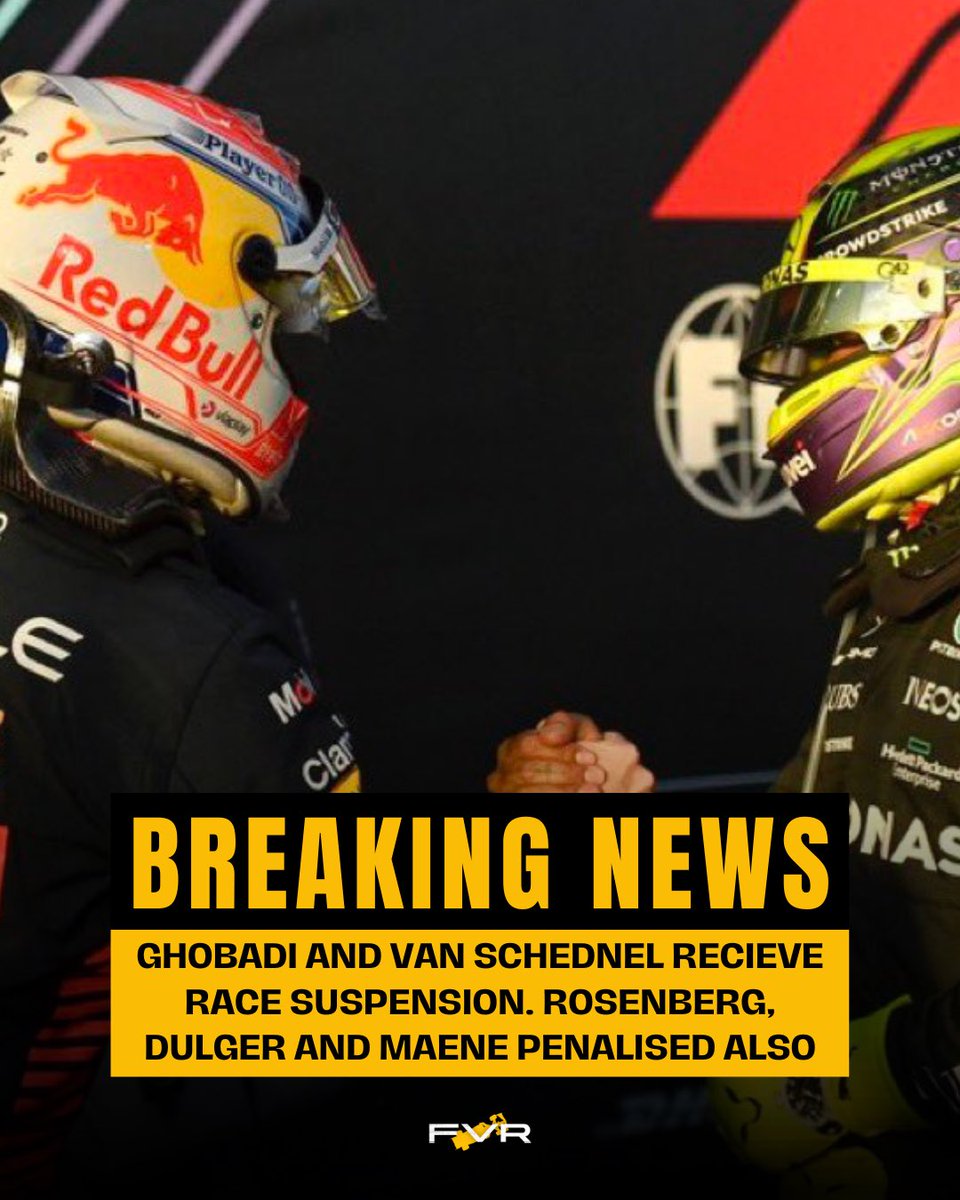 FVROfficial's tweet photo. A controversial last lap incident involving championship protagonists Avesta Ghobadi and Ledjen Rosenberg has seen the Ukrainian receive a race suspension for the British Grand Prix.
#FVRacing https://t.co/DPeOqVOQBM