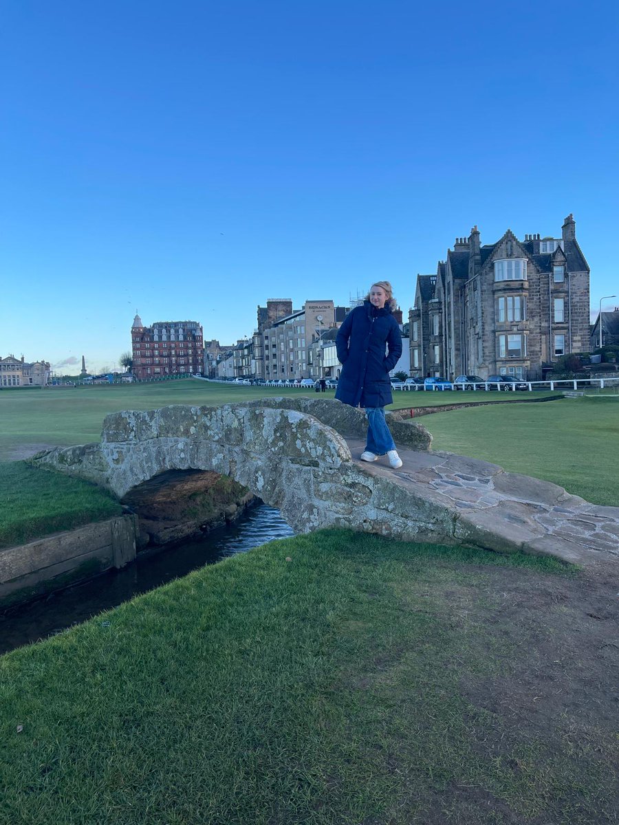 Spent our 3 week honeymoon in Scotland 🏴󠁧󠁢󠁳󠁣󠁴󠁿, and now 30 years (this August) later, our youngest is spending a semester abroad at The University of St. Andrew's. She just sent me this pic. 
 Seems a full circle somehow.🏴󠁧󠁢󠁳󠁣󠁴󠁿