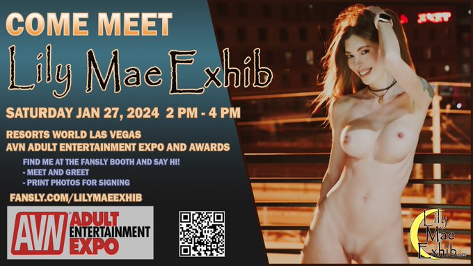 Watch LilyMaeExhib's leaked NSFW photo on TwXstars