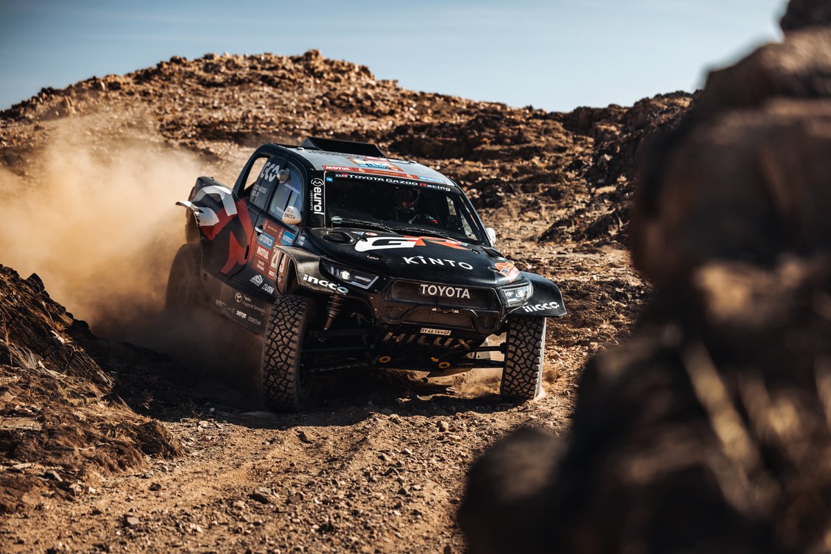 TheRealGiniel's tweet photo. Stage 7 done! A mix of canyons and intense dunes. But overall a good day with a P11 finish. #TGRSA #Backtgrsa https://t.co/kCET5LH6RR