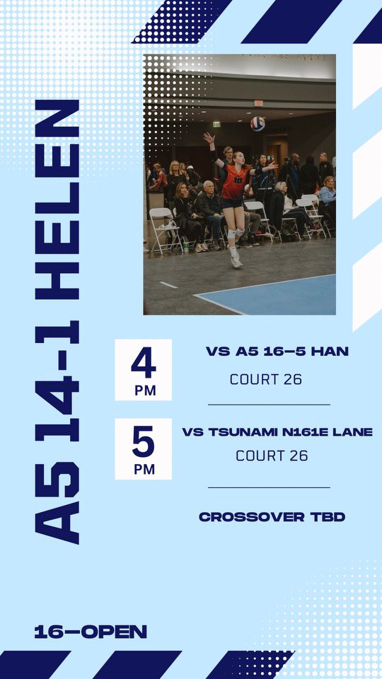 🏐LIL BIG SOUTH DAY 2 SCHEDULE🏐