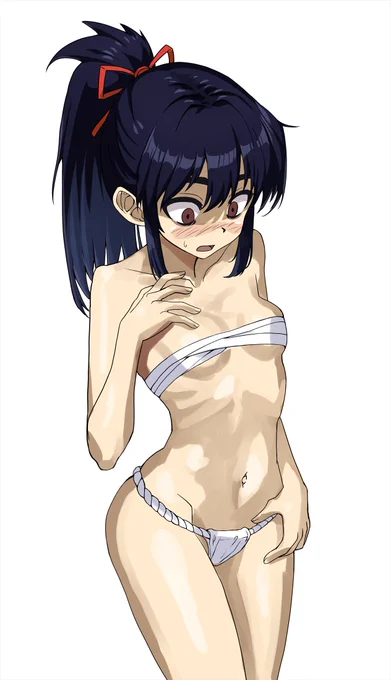 とりあえずキサラさんをゲーム画面に収まるように見下ろす視点で描き直して、軽く線画と軽く塗り。一日かけたけどあんまり進まなかった…。ぶっちゃけふんどしよりも赤い袴とか着せて、世界樹のブシ子みたいな格好の方がいいのではないかと悩み始めている…。 