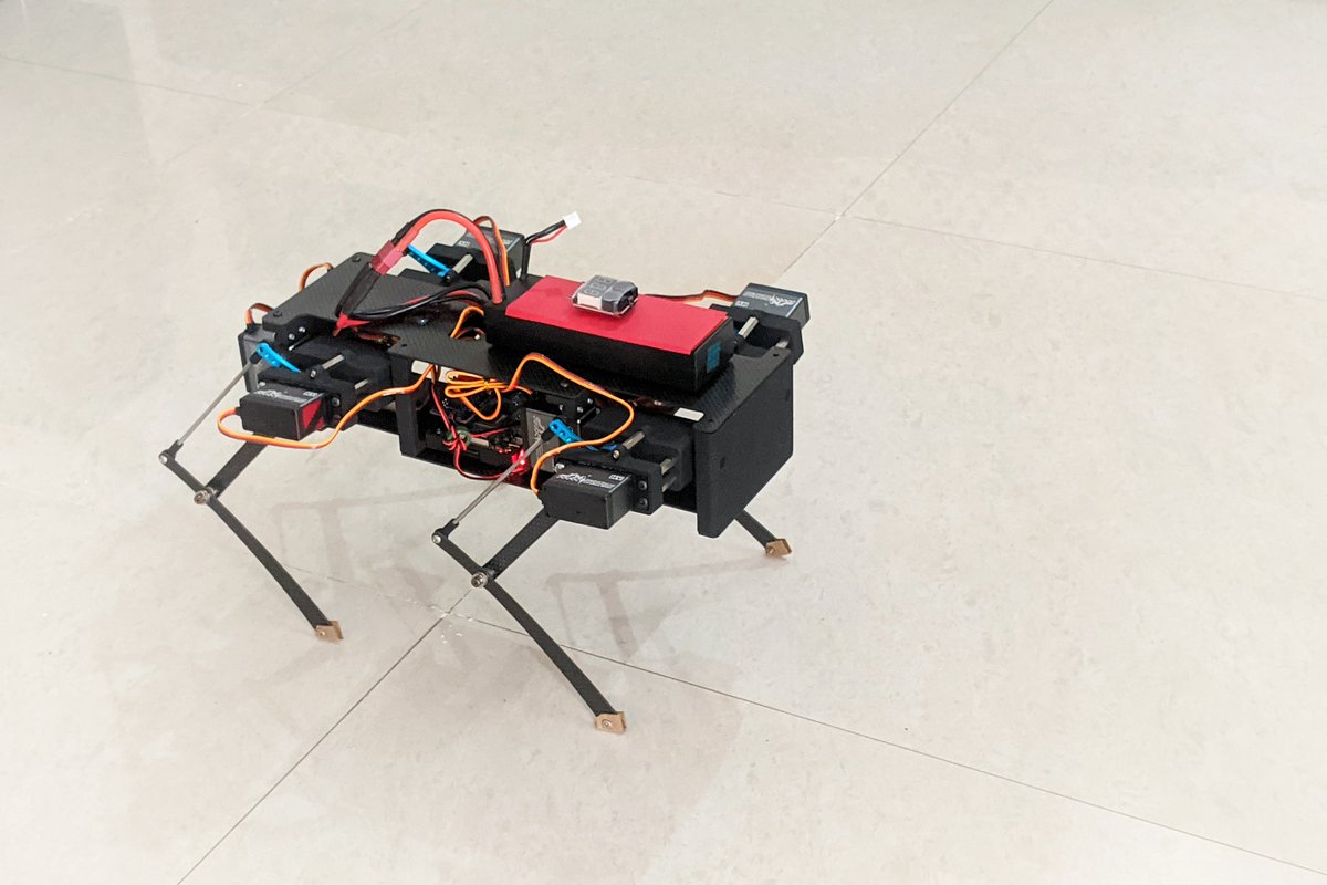 Shaligram_'s tweet photo. Around 5 months ago, I made this Quadruped Robot.

#Robotics #India
I made it after completing my school, now I'm a 1st year student in college. https://t.co/jDBVopnYzd