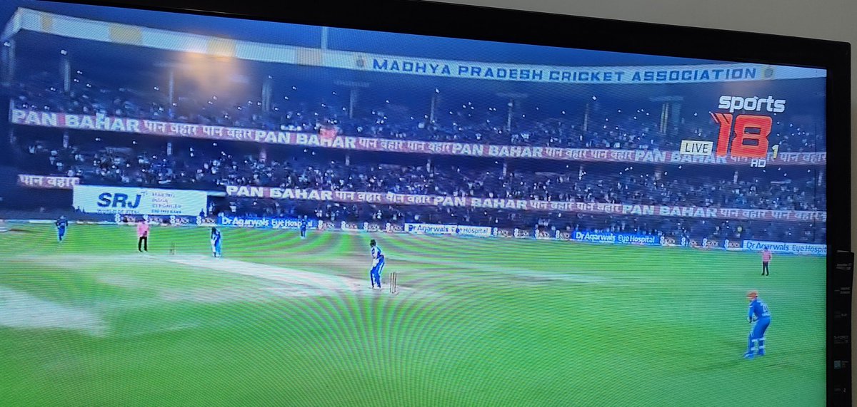 Was watching #INDvAFG match. It's #PanBahar all over. Sad that #BCCI still can't do without #PanBahar and #Vimal #PanGutka to organise the matches. No wonder why pan spit marks have become one of the signature signage for #Bharat . #BanPanGutka .