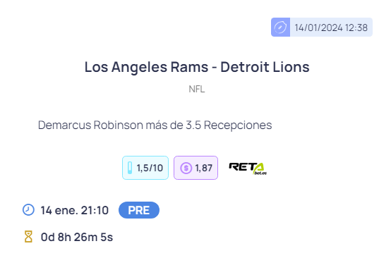 PicksAmerica's tweet photo. #FreePick #NFL  #NFLPlayoffs  #Packers #CowboysNation  #Parley #Lions #RamsHouse  #NFLPlus  #sportsbet #FreeBet #ParlayPlay  #NHL #Datos #tipster #experts #PlayerPropBets 

Mis dos mejores #Apuestas de la jornada de la @NFL por @RETAbet 
Sigueme en: https://t.co/nXYaDZ38zM https://t.co/Muc2BaDy7K