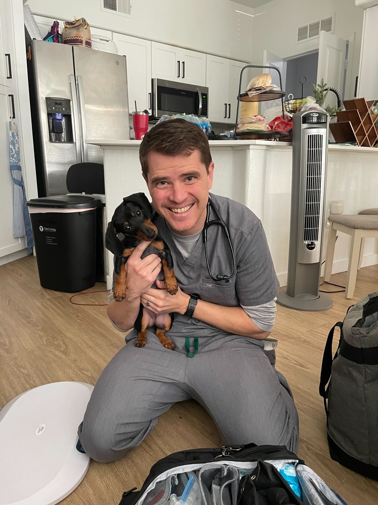 Dr. Similo ensures top-notch care for Daisy with our wellness plan. 🐾