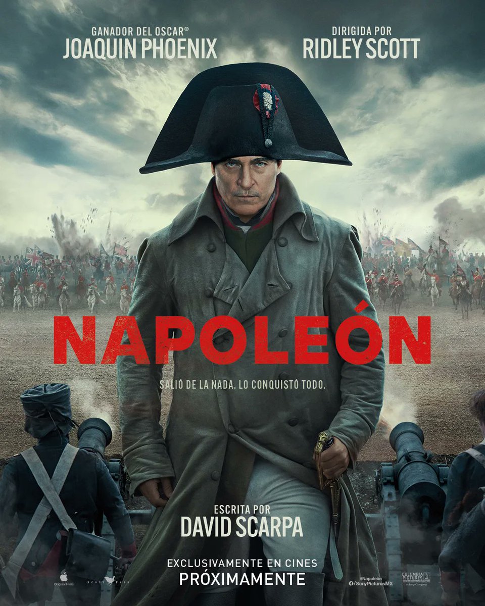 SitoCinema's tweet photo. Napoleon de Ridley Scott, termina en recaudación mundial entorno a 206 millones de dólares. 

Su presupuesto fue de prácticamente el mismo.

¿Qué pensáis de la taquilla? 🤔 https://t.co/Je1mdCrWuI