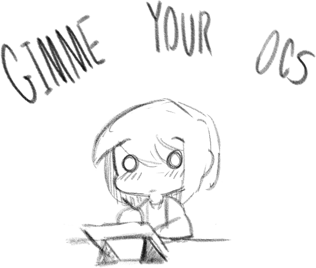 nsfwhatsart's tweet photo. hey! drop your ocs, and ill try to sketch them : D https://t.co/1aPRsf6bmR