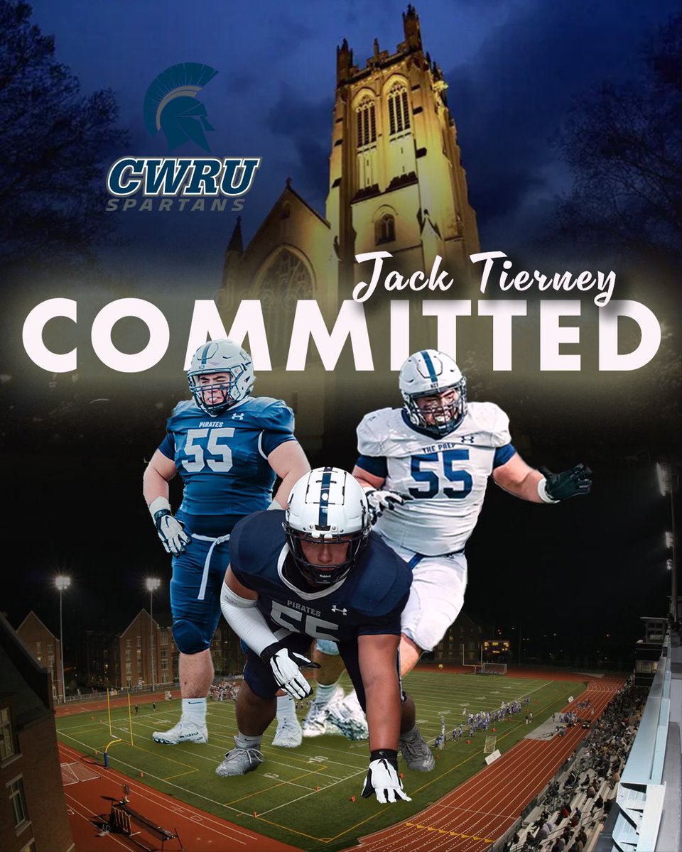 I’m happy to announce that I will be continuing my academic and athletic career as a student-athlete at Case Western Reserve University. A huge thanks to my family, friends, teammates, and coaches for supporting me. #RollSpartans @CoachBFitz @MaxRuiz50 @CoachSlesh @CWRUFootball