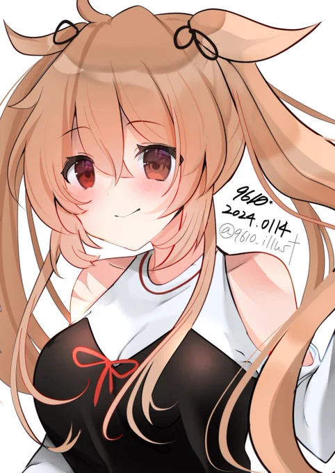 #艦これ版深夜の真剣お絵描き60分一本勝負 #艦これ版真剣お絵描き60分一本勝負_20240114  村雨さん