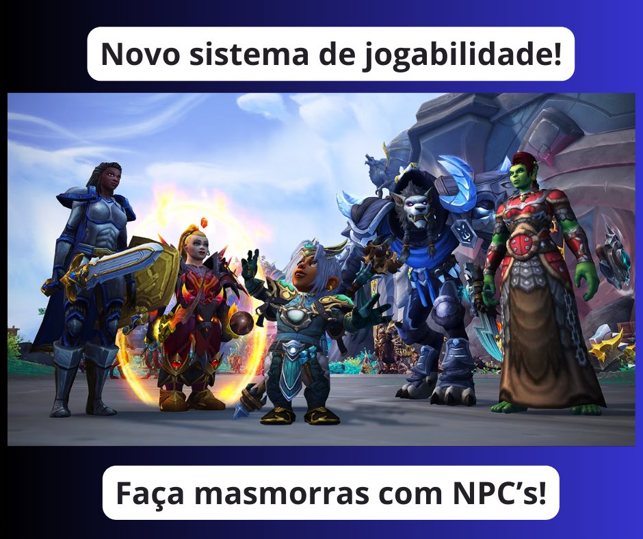 Zenyott_'s tweet photo. 🌱 [SEMENTES DA RENOVAÇÃO - Parte 4] 🌱

Um novo sistema de jogabilidade chega nesta terça, dia 16 de janeiro! 
NPC's te acompanham nas masmorras de Dragonflight na dificuldade Normal para  que você aprenda no seu ritmo!

#worldofcraft #dragonflight #Warcraft https://t.co/a6Udj9jBvR