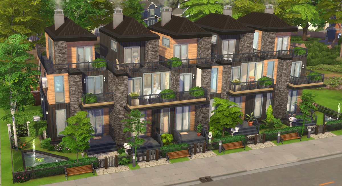 5 Modern Townhouses

ea.com/games/the-sims… 

#Sims4 #TheSims4 #TheSims #ShowUsYourBuilds #ShowUsYourBuild #sims4forrent #forrent #TownHouse