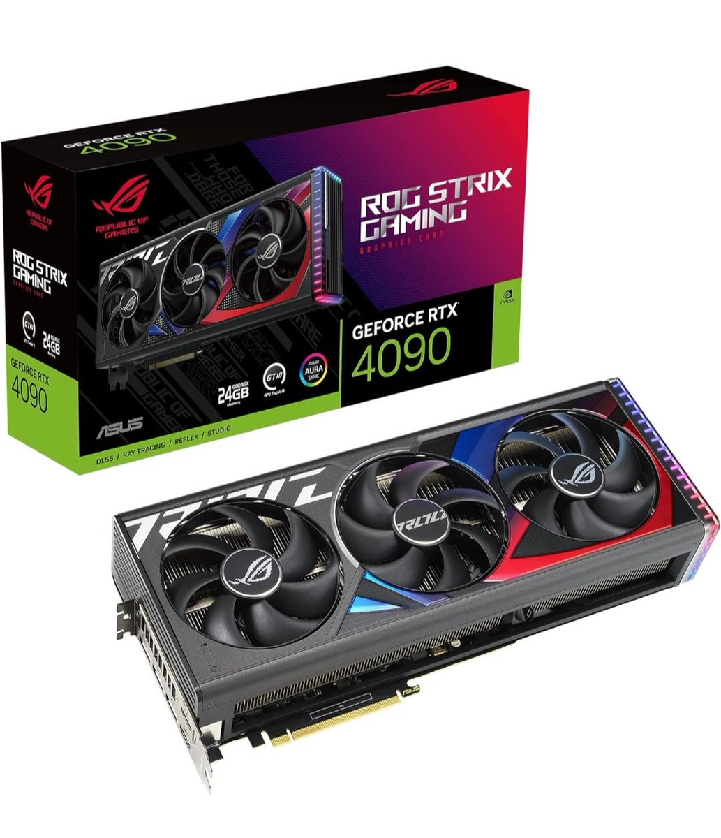 StateOverse's tweet photo. โ ๏ธ๐ฅALERT๐ฅโ ๏ธ
#Statoversians!
๐๐๐
๐ซถ
NVIDIA RTX 4090 Series ASUS ROG-STRIX-RTX4090-24G-GAMING is NOW up on Amazon for ONLY ($2,199.99)! โ
๏ธ other buy ops.
#StateOTech #GamersUnite
TSO'VIN!!
https://t.co/Ntl2BjAZIq #ad https://t.co/FzdnTmvHKZ