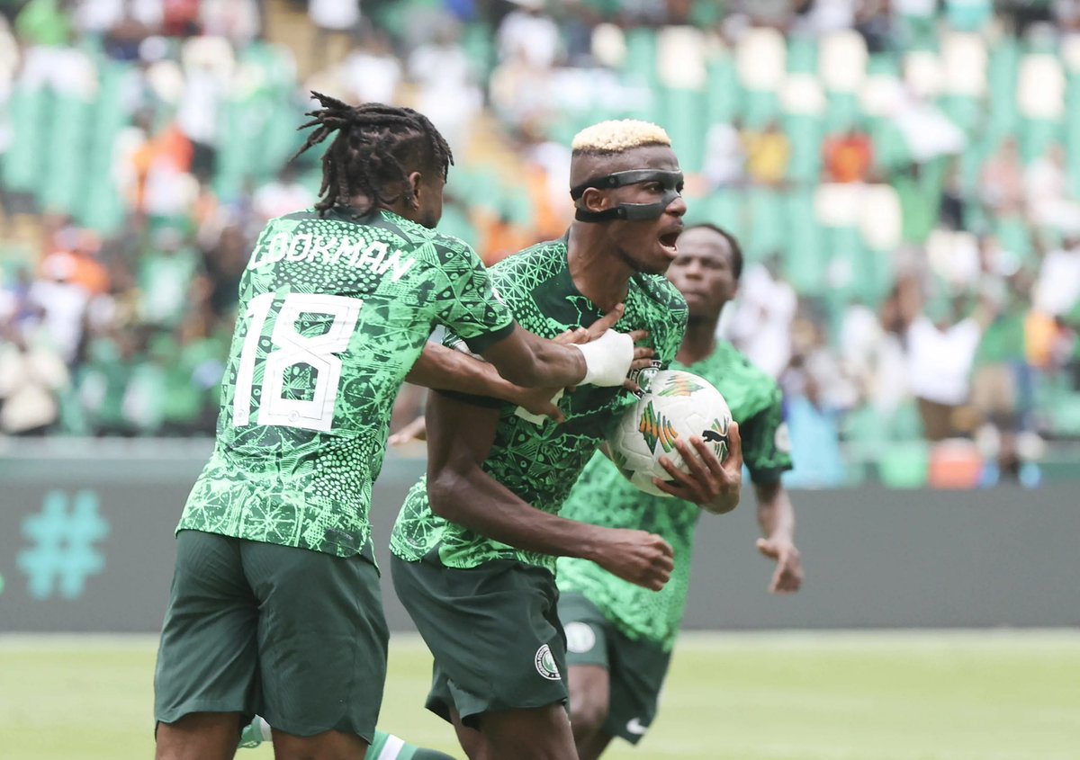 billdodzi's tweet photo. Victor Osimhen stands out as a big boy to save Nigeria from
Humiliation… https://t.co/e6Ga2Cf13Q
