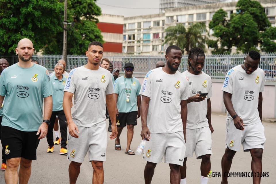 billdodzi's tweet photo. Black Stars on a walks-thon ahead of tonight’s game https://t.co/NdbopCKjxi