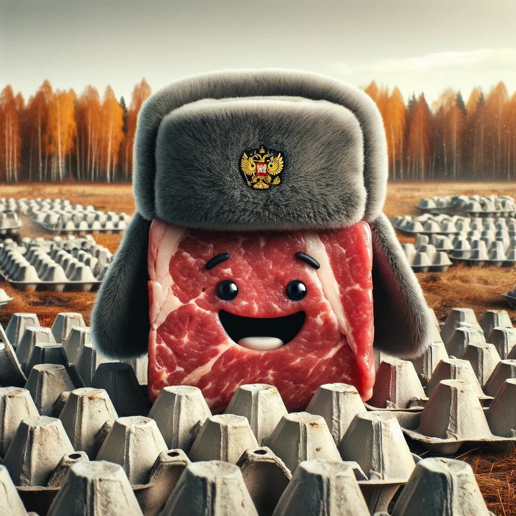 MeatCubie's tweet photo. #Cubie knows that Russians lack nothing. There just happens to be an over supply of empty egg cartons at the moment! The Motherland provides! #OnlyEggs https://t.co/vY9wUslc4D