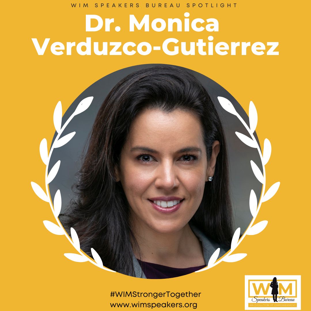 #WIMSpeakersBureau Spotlight Dr. Monica Verduzco-Gutierrez 🌟Prof & Chair Rehab Med @uthsa_rehabmed @UTHealthSA 🌟#LongCovid thought leader #Superstar #WomeninMedicine #WIMStrongerTogether #WomenHistoryMonth wimspeakers.org/wim-speaker/Mo… @MVGutierrezMD @WIMSummit @MeetingAchiever'