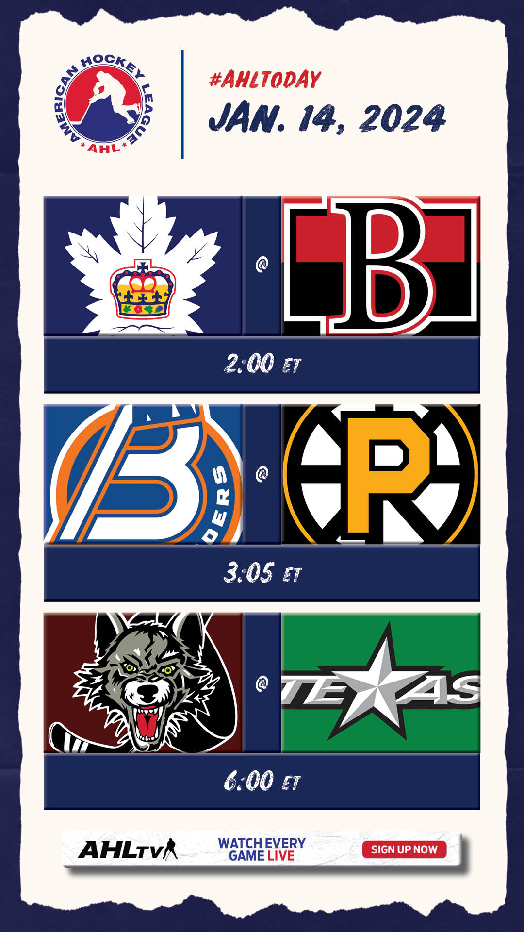 American on sale hockey league
