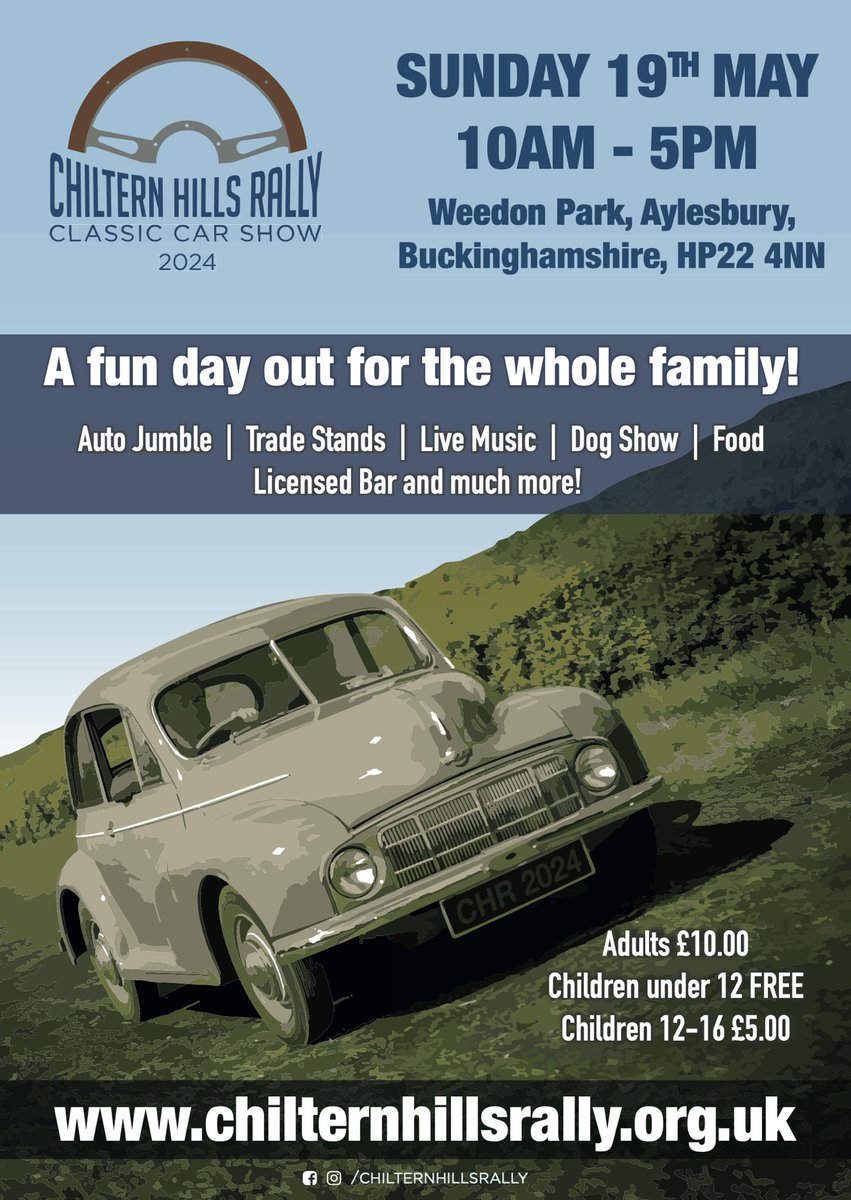 chilternrally's tweet photo. Save the date Sunday 19th May 2024 for #classiccars #vintagecars #dogfriendly #licensedbar #familydayout #aylesbury #buckinghamshire https://t.co/RSilJym6cy