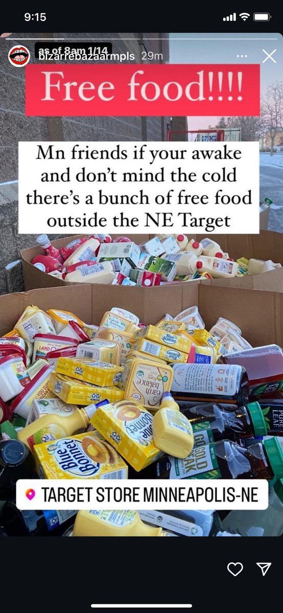drea_carmen's tweet photo. 🚨tons of food up for grabs at Quarry Target https://t.co/Y5ACChO6kg