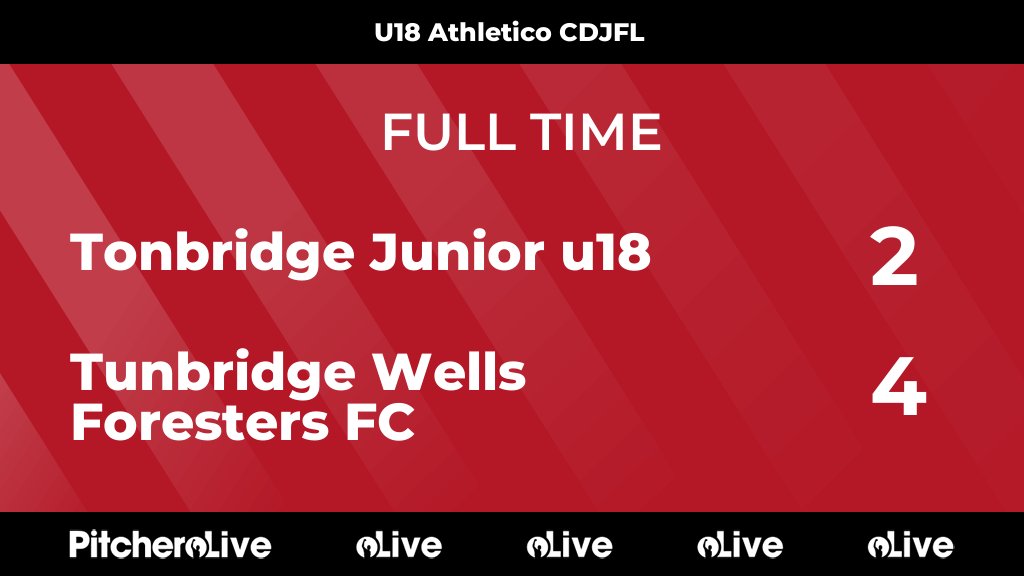 FULL TIME: Tonbridge Junior u18 2 - 4 Tunbridge Wells Foresters FC
#TONTUN #Pitchero
forestersfc.com/teams/124367/m…