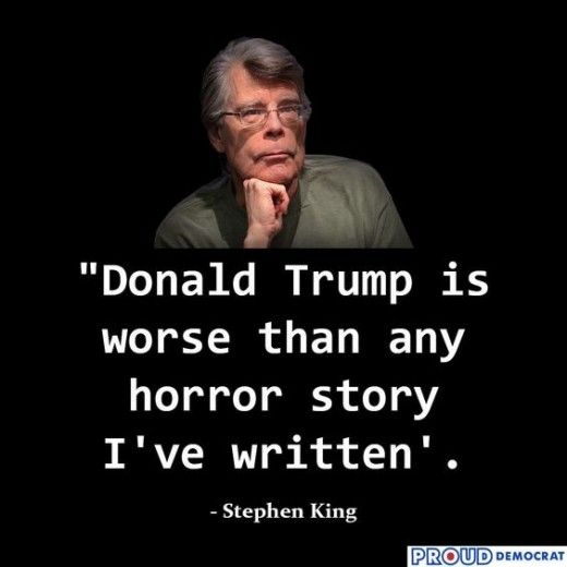 Who agrees with Stephen King? ✋✋✋