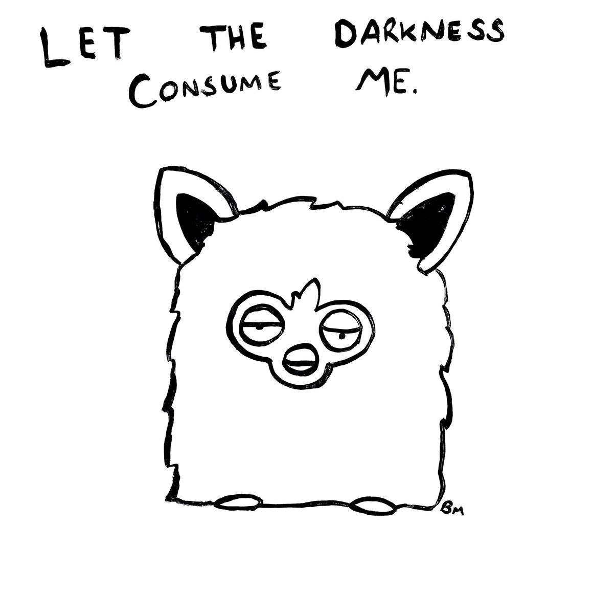 Let the darkness consume me.
30x30 cm
Acrylic on paper xox