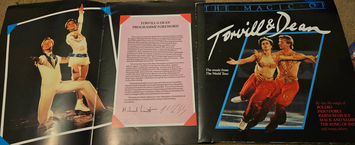 Nesquik1962's tweet photo. Yes the brain rummage has turned up trumps. Programme too big to go in my box so it was in the vinyl LP box with the record. Yay!! #TorvillandDean #TheMagicof World tour π https://t.co/InvjifkukY