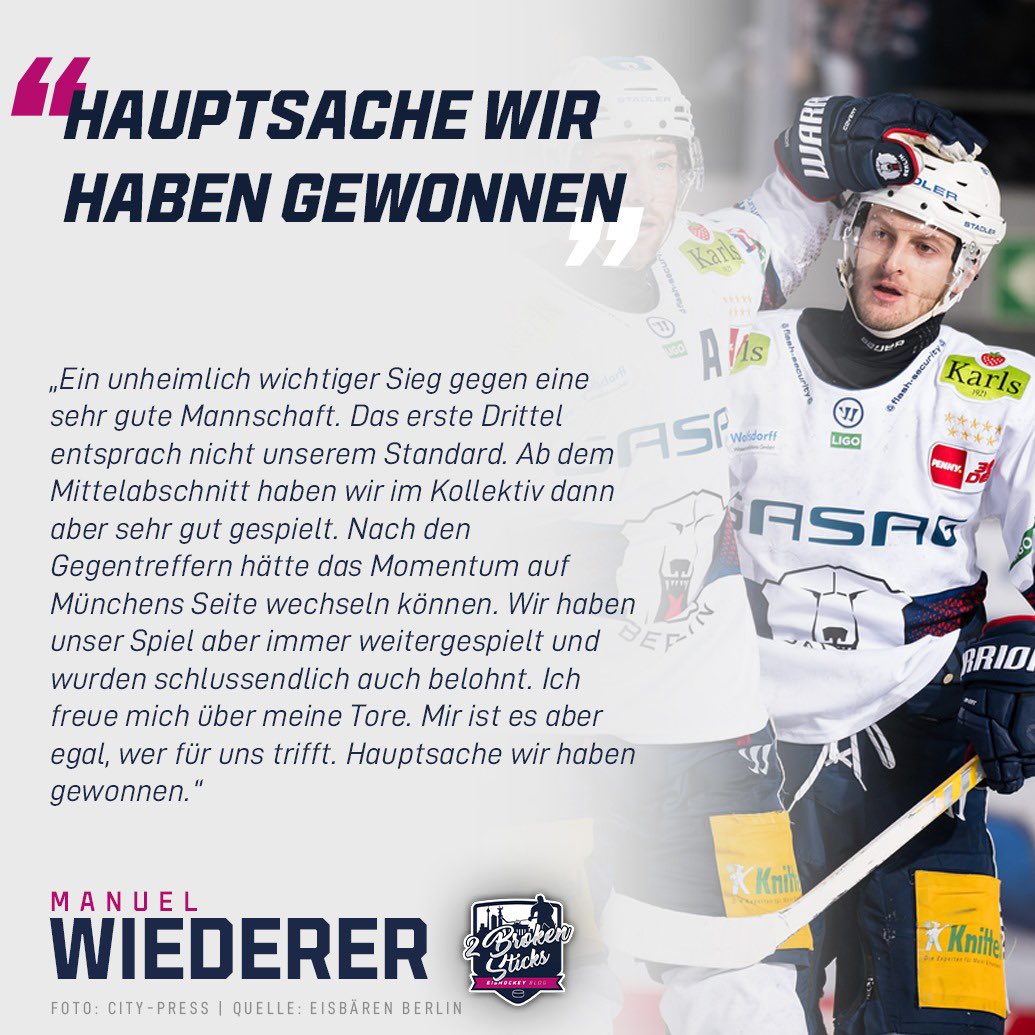 2BrokenSticks's tweet photo. Serge #Aubin und Hattrick-Gott Manu #Wiederer schauen auf den Auswärtssieg gegen München #ebb #eisbärenberlin #rbm #redbullmünchen #rbmebb https://t.co/IijXvgCB2t