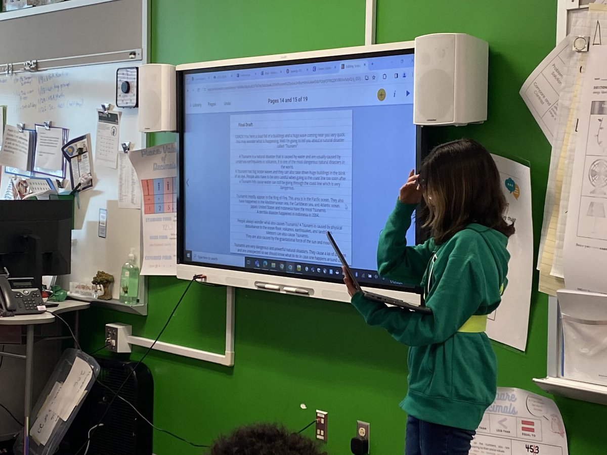 5th graders shared their research writing with classmates and families. Writing about science helps everyone learn! <a href="/JohnJenkinsEle1/">JohnJenkinsElementary</a> <a href="/PWCSNews/">PWCS</a>