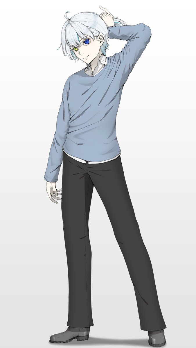 n_yoharu's tweet photo. アイコンのちびキャラの等身化計画完了しました。 https://t.co/f5Ge8fgPrM
