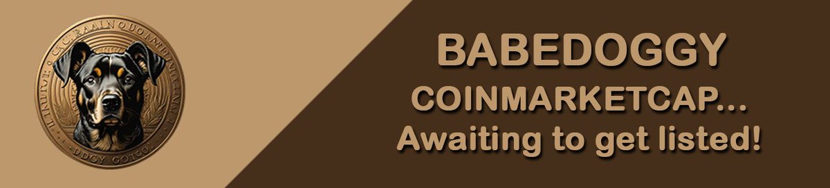 BabeDoggys's tweet photo. BabeDoggy 🚀 Requested to be listed on CoinMarketCap?  ✅ @coinmarketcap

The big next step has been taken! BabeDoggy has requested to be listed for free on CoinMarketCap... 🐶

https://t.co/w7vkWoloFr

#babedoggy #BNBChain #CMC #BNB #Cryptocurency #CoinMarketCap https://t.co/zYh4NZI8bT