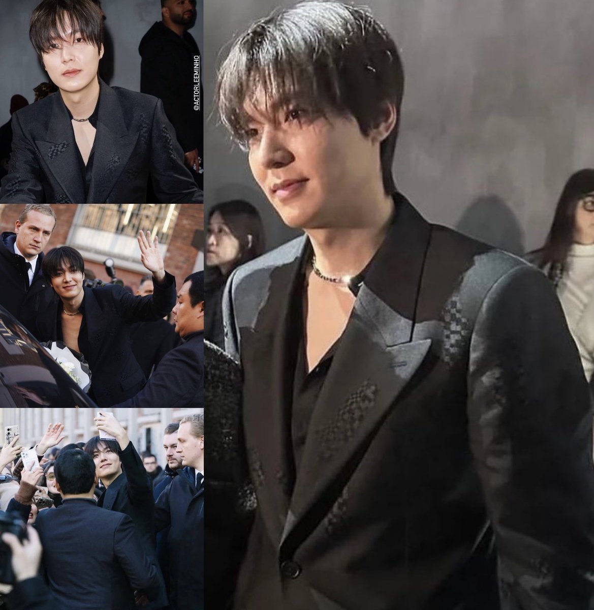 AmNohbdy's tweet photo. Milan has never looked more beautiful my heart. Until next time amore @ActorLeeMinHo We love you beyond borders…always! #LeeMinHo #MilanFashionWeek2024 https://t.co/BK31Z9tN9I