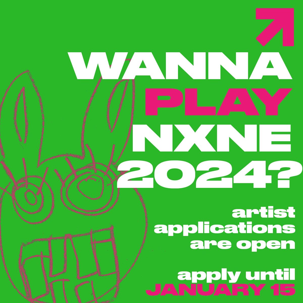 Tomorrow is LAST DAY to apply to play @nxne 2024. No fee to apply, artists get an honorarium -- and maybe a whole new audience. Join the thousands of great acts who helped launch their careers at NXNE. Deadline is midnight tomorrow, 11:59 pm ET. Apply at nxne.com